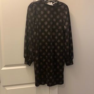 Black and Gold shimmer holiday dress